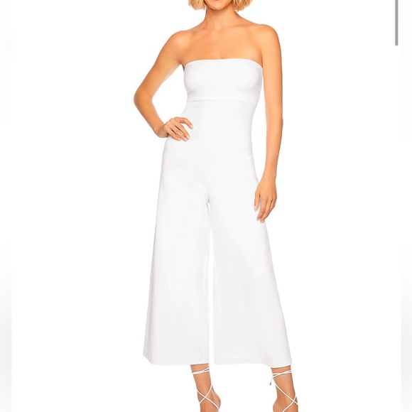 NWOT Susana Monaco Aimee Strapless White Jumpsuit - Picture 3 of 9